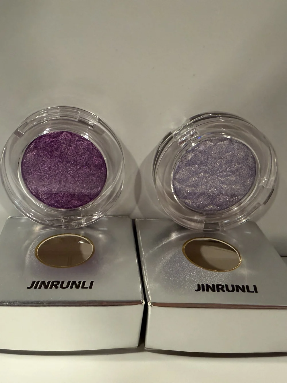 Shimmery Purple Eyeshadow Duo - Violet & Lavender